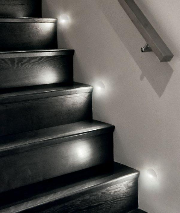 Set de 6 corpuri de iluminat RIDER, încastrabile, cu LED integrat, din aliaj de zinc, IP44, lumină naturală 4000K, 6x0.6W, driver 12V inclus